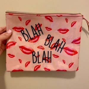 Blah Blah Blah Lip Zip Bag
